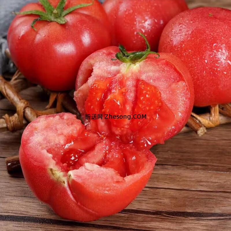 沙瓤番茄带箱5斤装 8.90元 - 折送网
