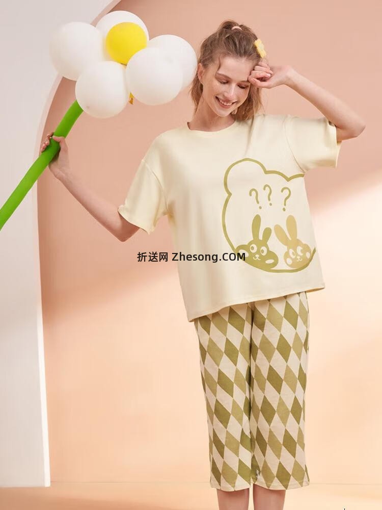 香蜜闺秀睡衣套装任选2套59元，折29.50元/套 - 折送网