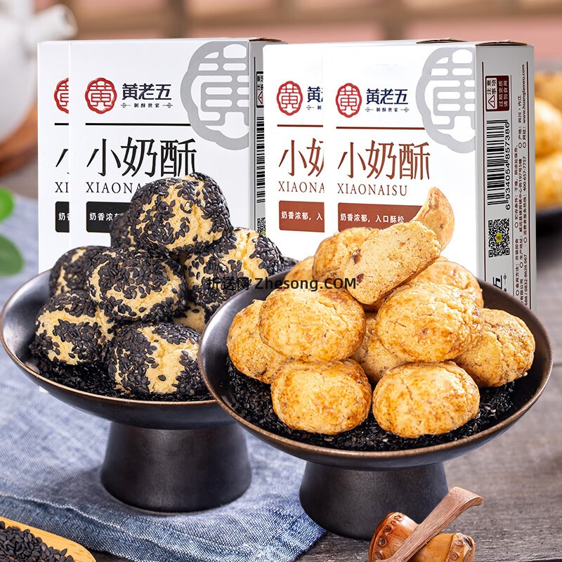 黄老五小米酥500g 12.9元，黄老五原味芝麻棒约1kg（40袋） 15.9元 - 折送网