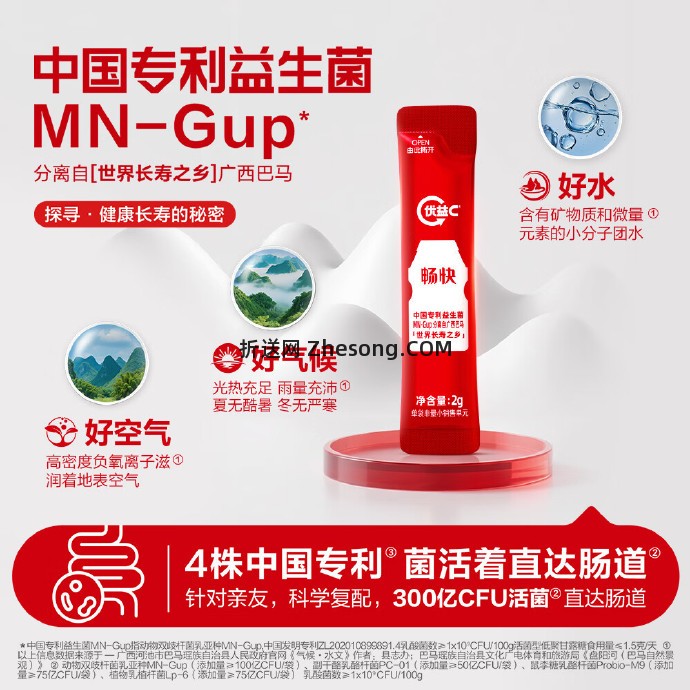 19.00 蒙牛.优益C畅快益生菌固体饮料2g*30袋*1盒 月21日到期的 - 折送网