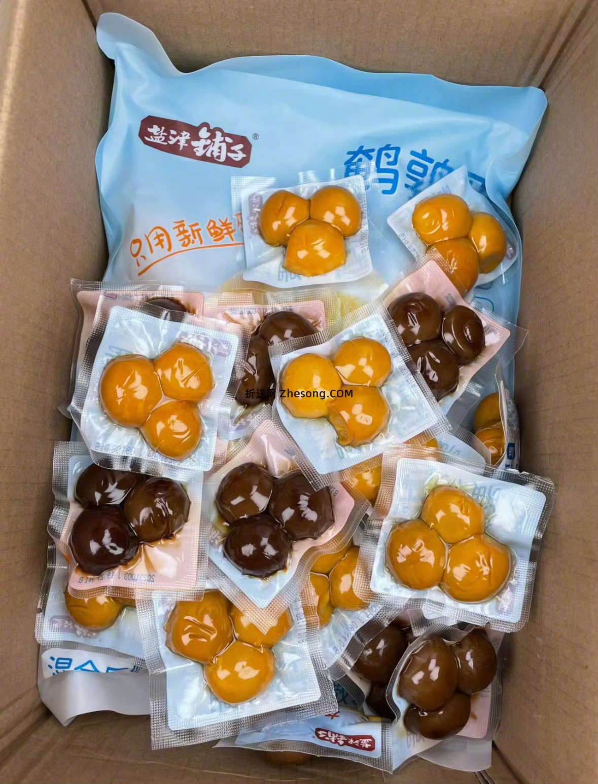 盐津铺子即食鹌鹑蛋共64颗 16元 - 折送网