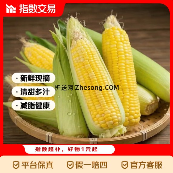 新鲜水果玉米5斤 6.86元 - 折送网