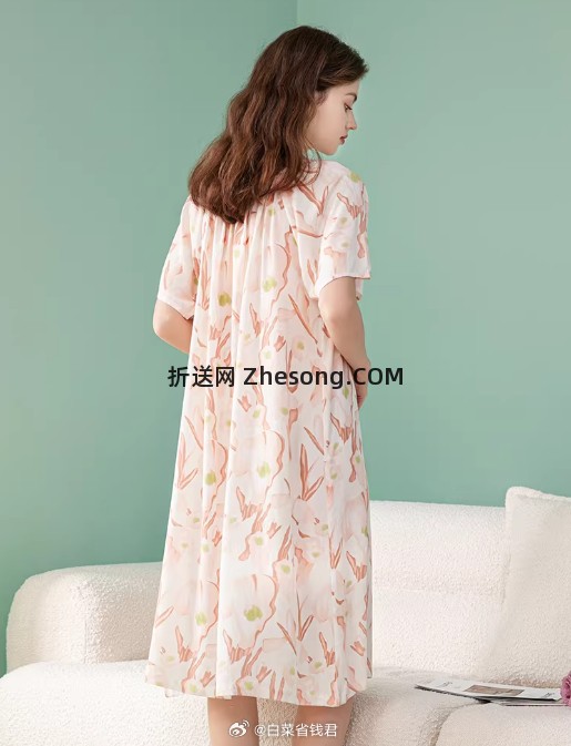 芬腾纯棉薄款睡裙 43.7元 - 折送网