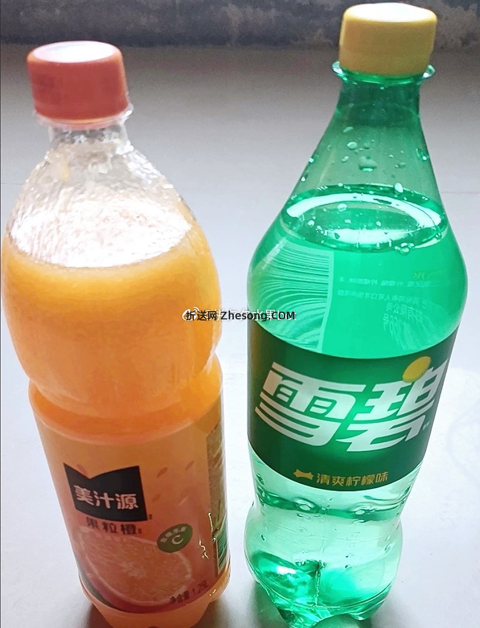 可口可乐雪碧1.25L+果粒橙1.25L组合 6.3元 - 折送网